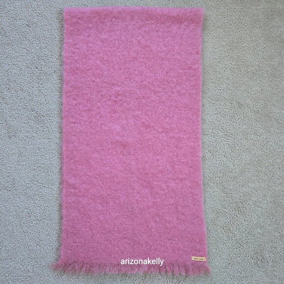 NWOT Mohair Scarf Cotton Candy Spun Sugar Candy Floss Fairy Floss Pink - Picture 3 of 16